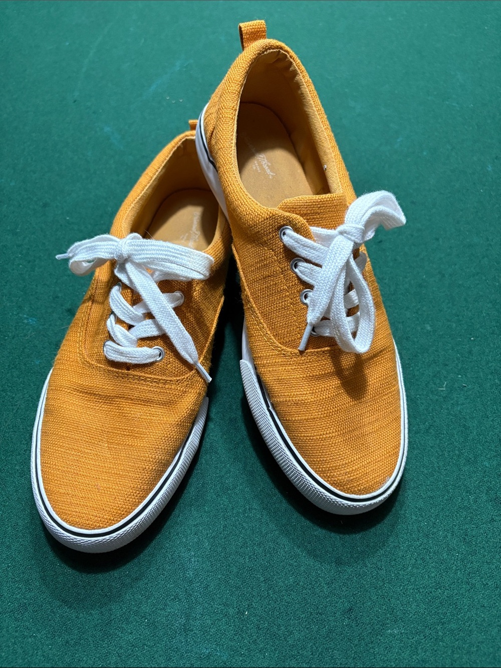Women’s Casual Canvas Sneakers - Mustard